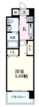 比治山橋駅 徒歩4分 4階の物件間取画像